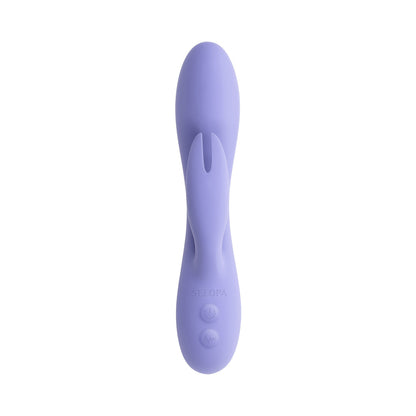 SELOPA - PURPLE CRAZE DUAL VIBE WITH EAR-SHAPED STIMULATOR PURPLE