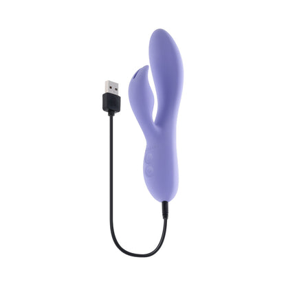 SELOPA - PURPLE CRAZE DUAL VIBE WITH EAR-SHAPED STIMULATOR PURPLE
