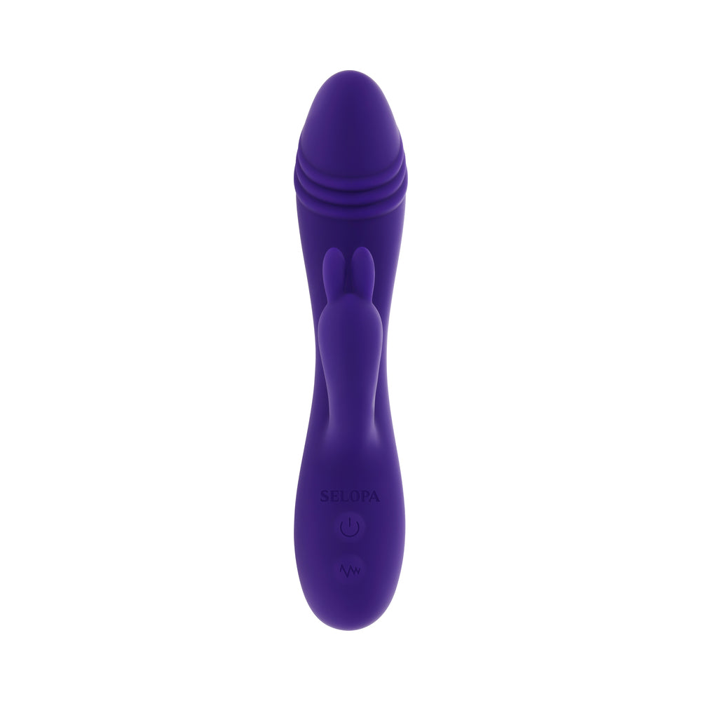 SELOPA - TRIPLE TICKLE 3-POINT STIMULATION VIBRATOR PURPLE