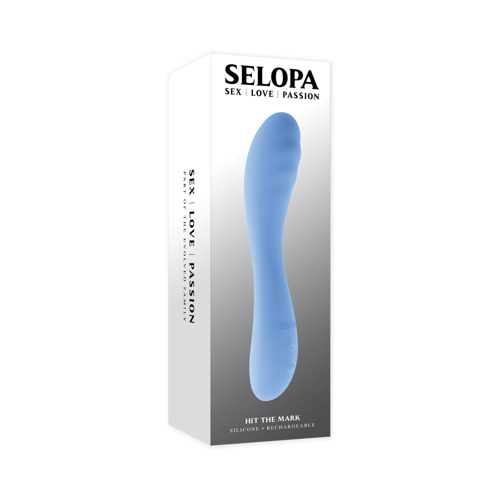 SELOPA - HIT THE MARK CURVED-SHAFT VIBRATOR BLUE