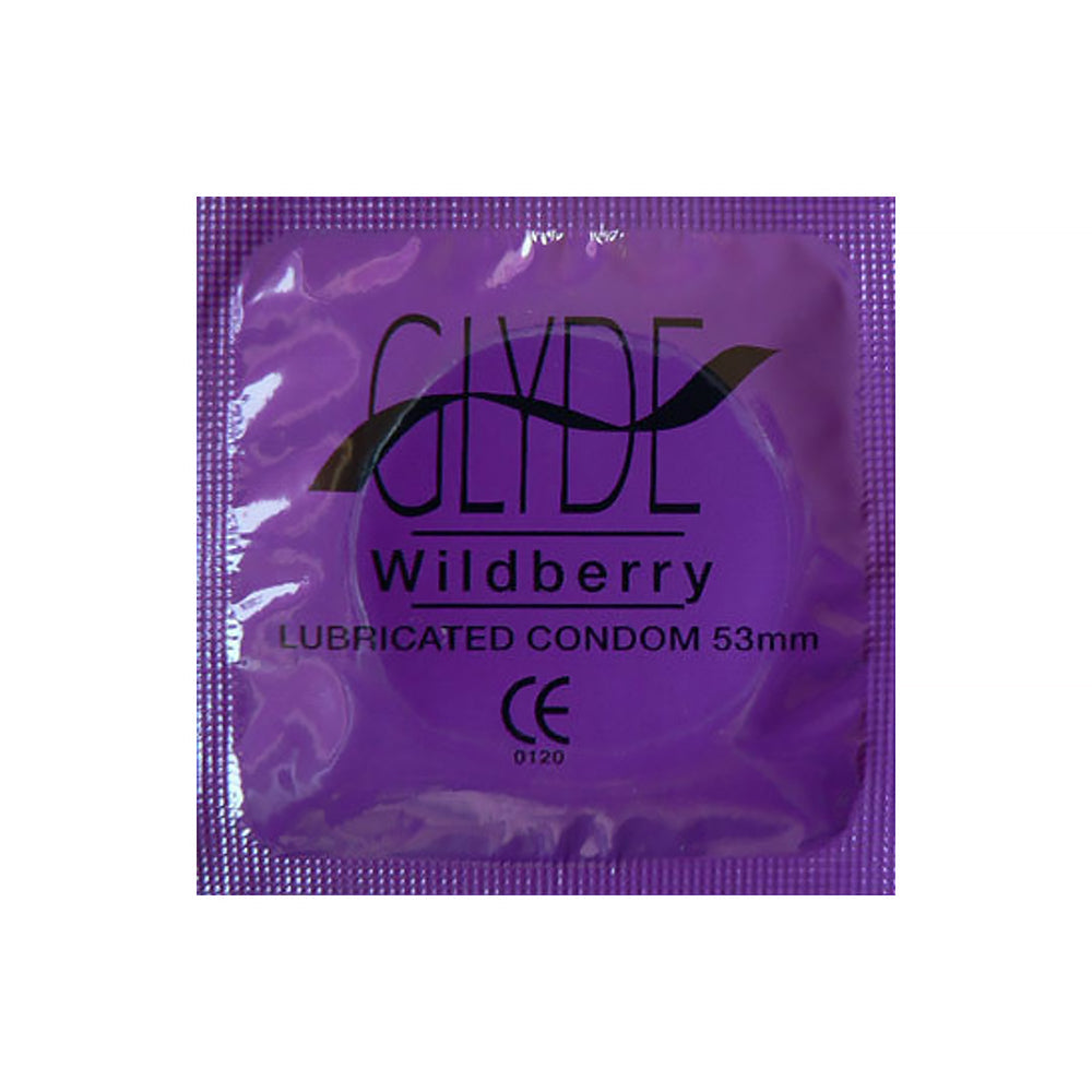 GLYDE CONDOMS - GLYDE ULTRATHIN LATEX CONDOM WILDBERRY FLAVORED 12-COUNT