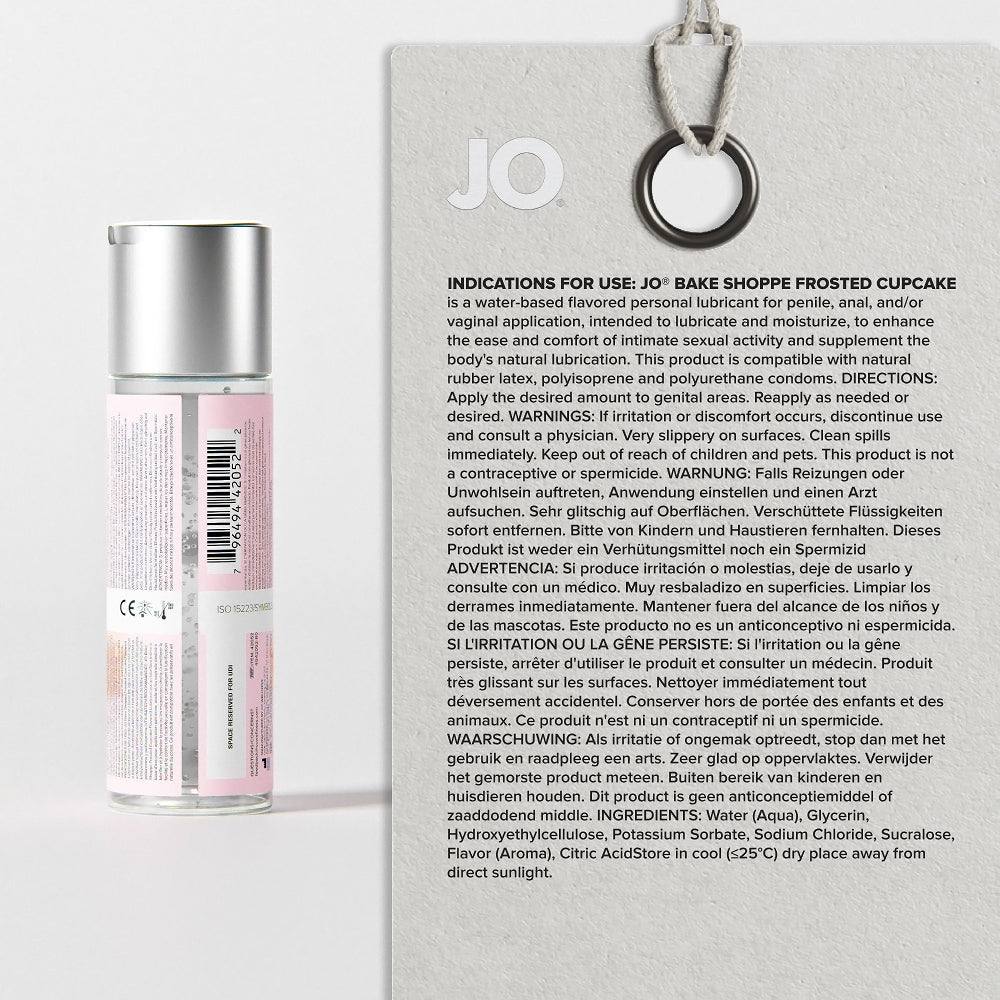 SYSTEM JO - JO BAKE SHOPPE FROSTED CUPCAKE FLAVORED WATER-BASED LUBRICANT 2 OZ.