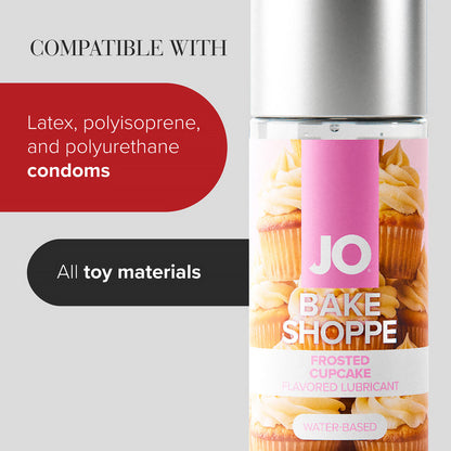 SYSTEM JO - JO BAKE SHOPPE FROSTED CUPCAKE FLAVORED WATER-BASED LUBRICANT 2 OZ.