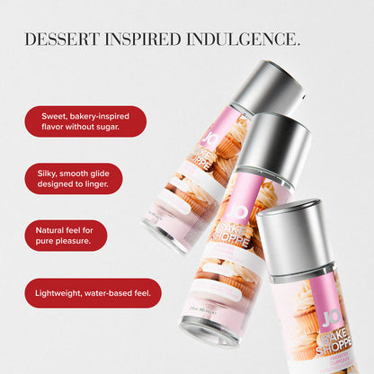 SYSTEM JO - JO BAKE SHOPPE FROSTED CUPCAKE FLAVORED WATER-BASED LUBRICANT 2 OZ.