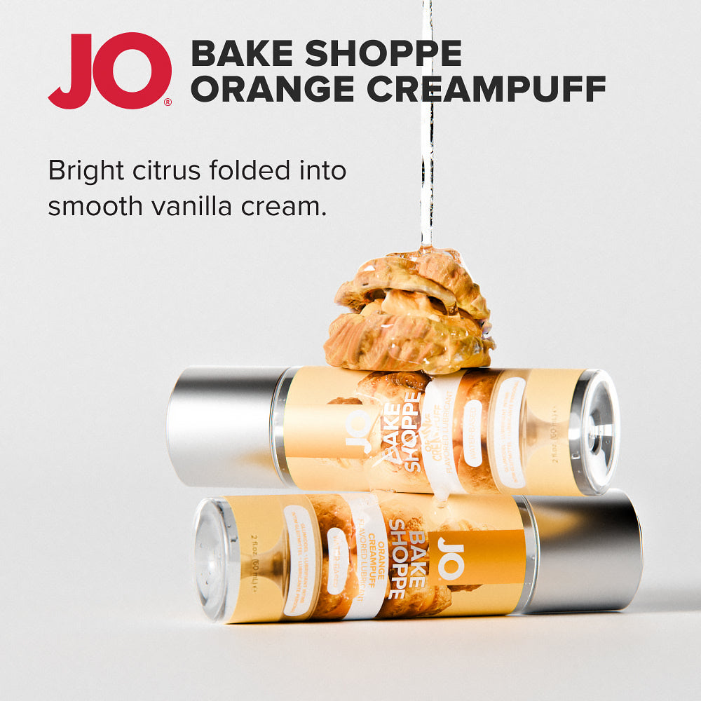 SYSTEM JO - JO BAKE SHOPPE ORANGE CREAMPUFF FLAVORED WATER-BASED LUBRICANT 2 OZ.