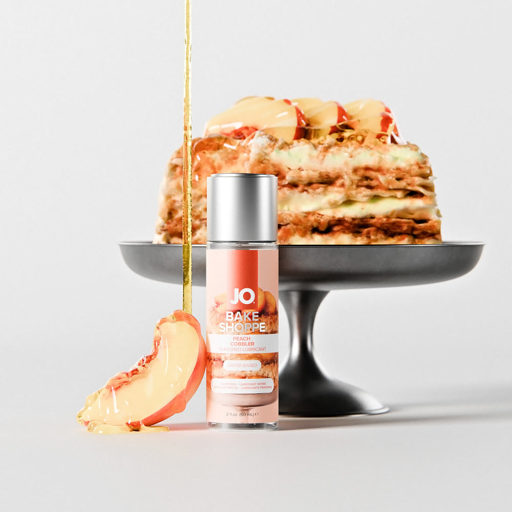SYSTEM JO - JO BAKE SHOPPE PEACH COBBLER FLAVORED WATER-BASED LUBRICANT 2 OZ.