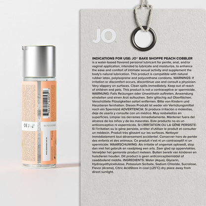 SYSTEM JO - JO BAKE SHOPPE PEACH COBBLER FLAVORED WATER-BASED LUBRICANT 2 OZ.