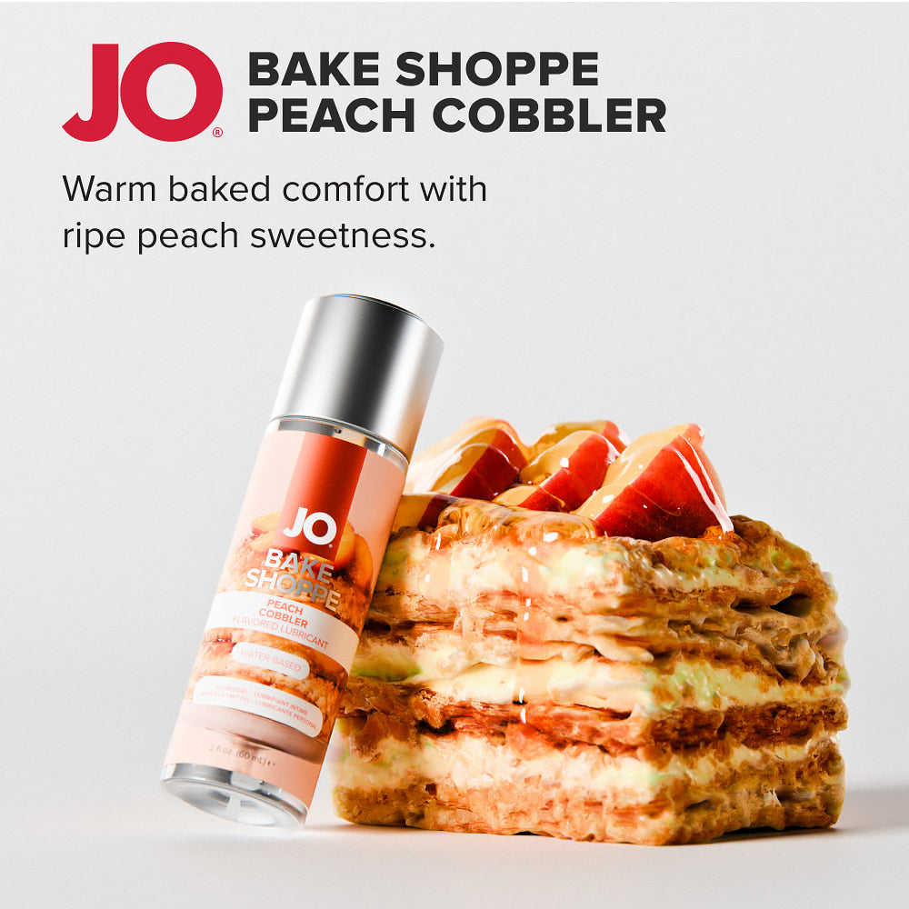 SYSTEM JO - JO BAKE SHOPPE PEACH COBBLER FLAVORED WATER-BASED LUBRICANT 2 OZ.