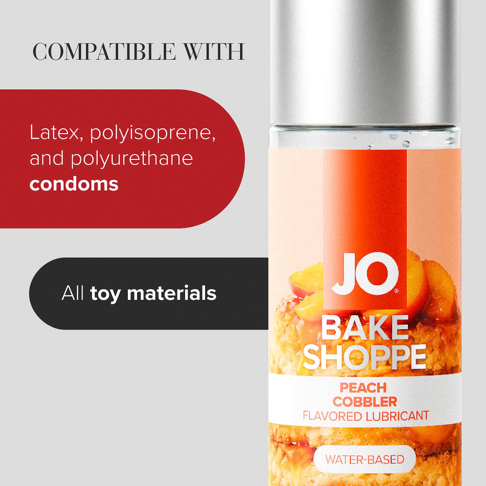 SYSTEM JO - JO BAKE SHOPPE PEACH COBBLER FLAVORED WATER-BASED LUBRICANT 2 OZ.