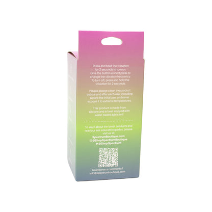 SPECTRUM - ESSENTIALS RECHARGEABLE SILICONE COMPACT EXTERNAL VIBRATOR BLACK