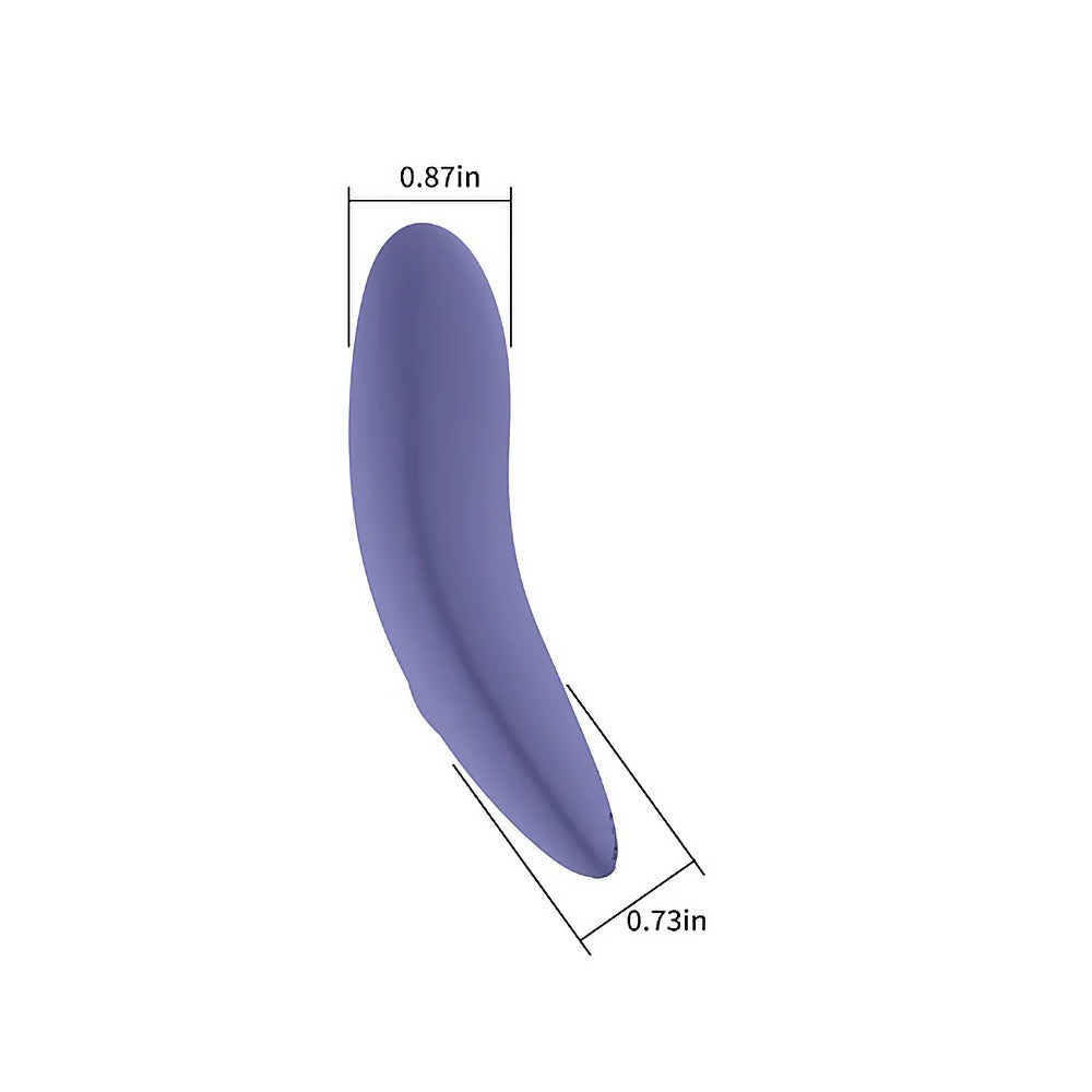 SPECTRUM - ESSENTIALS RECHARGEABLE SILICONE COMPACT EXTERNAL VIBRATOR PURPLE