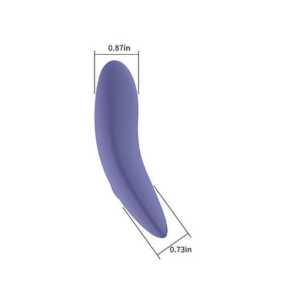 SPECTRUM - ESSENTIALS RECHARGEABLE SILICONE COMPACT EXTERNAL VIBRATOR PURPLE