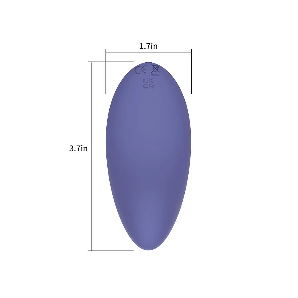 SPECTRUM - ESSENTIALS RECHARGEABLE SILICONE COMPACT EXTERNAL VIBRATOR PURPLE
