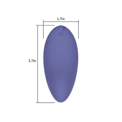 SPECTRUM - ESSENTIALS RECHARGEABLE SILICONE COMPACT EXTERNAL VIBRATOR PURPLE