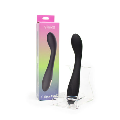 SPECTRUM - ESSENTIALS RECHARGEABLE SILICONE G-SPOT VIBRATOR BLACK