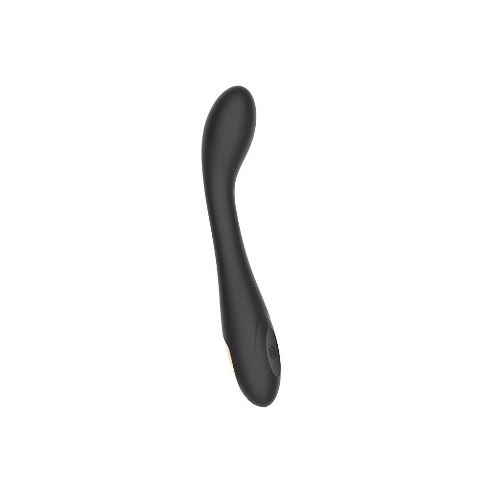 SPECTRUM - ESSENTIALS RECHARGEABLE SILICONE G-SPOT VIBRATOR BLACK