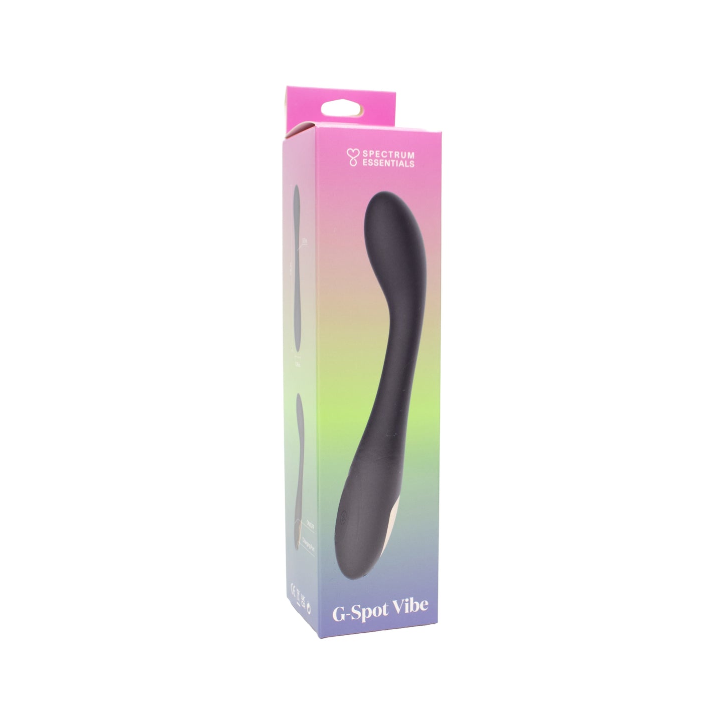 SPECTRUM - ESSENTIALS RECHARGEABLE SILICONE G-SPOT VIBRATOR BLACK