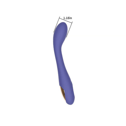 SPECTRUM - ESSENTIALS RECHARGEABLE SILICONE G-SPOT VIBRATOR PURPLE