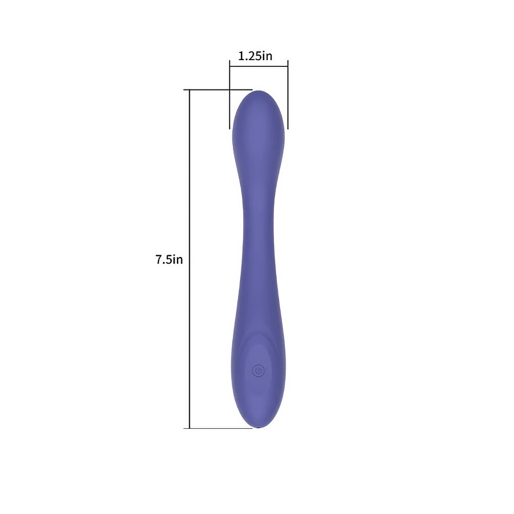 SPECTRUM - ESSENTIALS RECHARGEABLE SILICONE G-SPOT VIBRATOR PURPLE