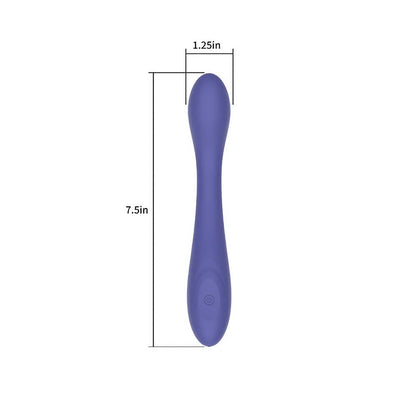 SPECTRUM - ESSENTIALS RECHARGEABLE SILICONE G-SPOT VIBRATOR PURPLE