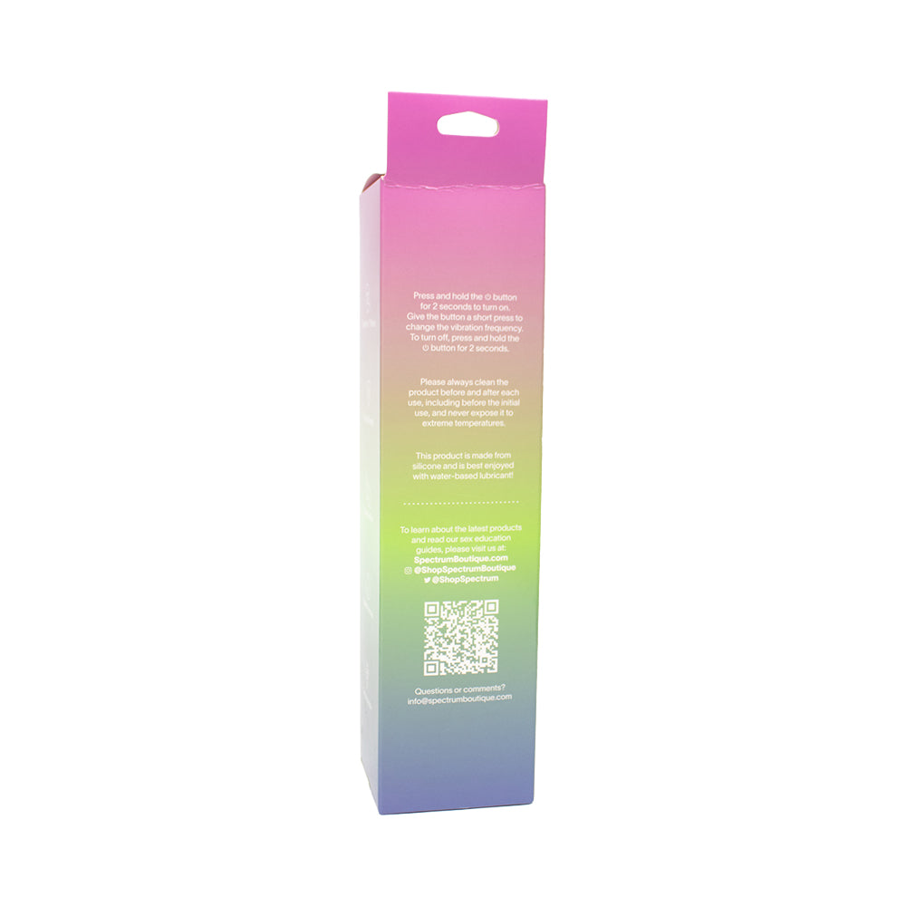 SPECTRUM - ESSENTIALS RECHARGEABLE SILICONE G-SPOT VIBRATOR PURPLE