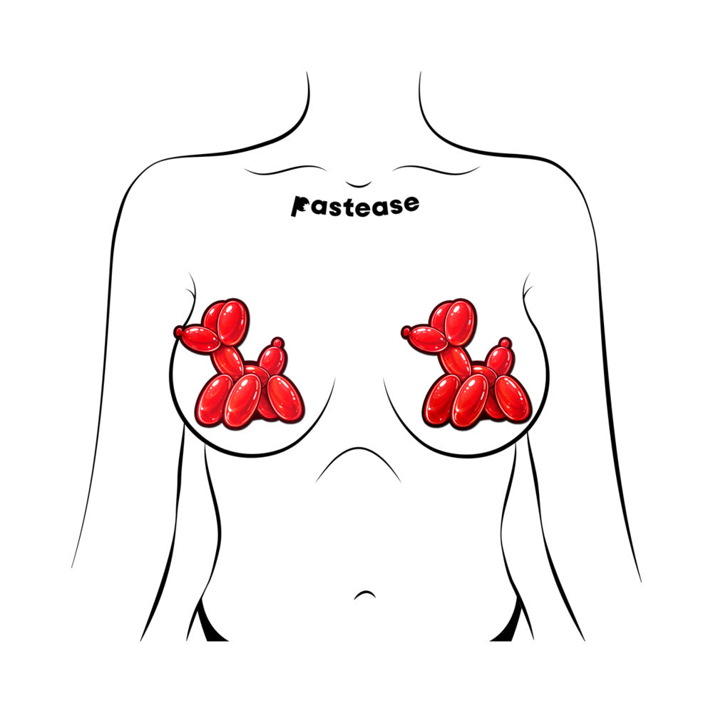 PASTEASE - RED BALLOON ANIMAL BREAST PASTIES