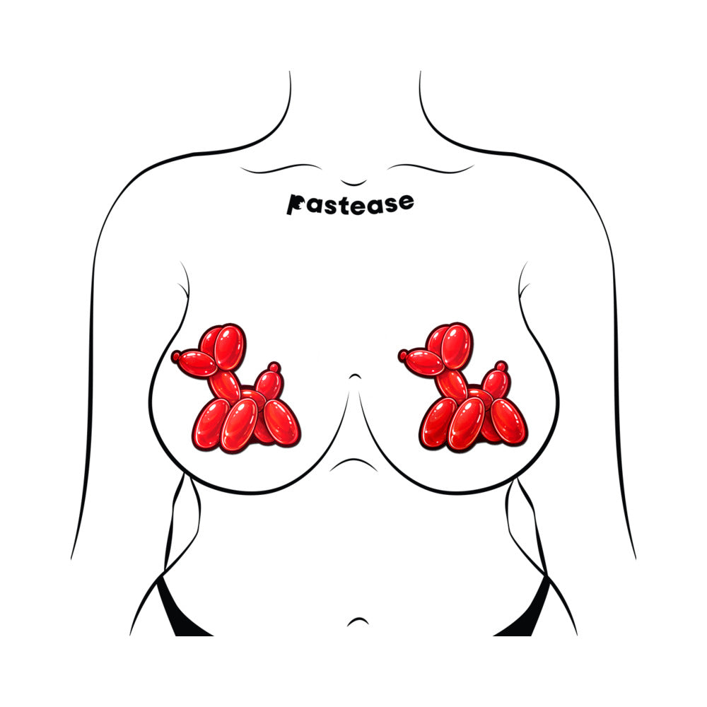 PASTEASE - RED BALLOON ANIMAL BREAST PASTIES