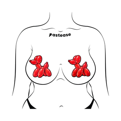 PASTEASE - RED BALLOON ANIMAL BREAST PASTIES