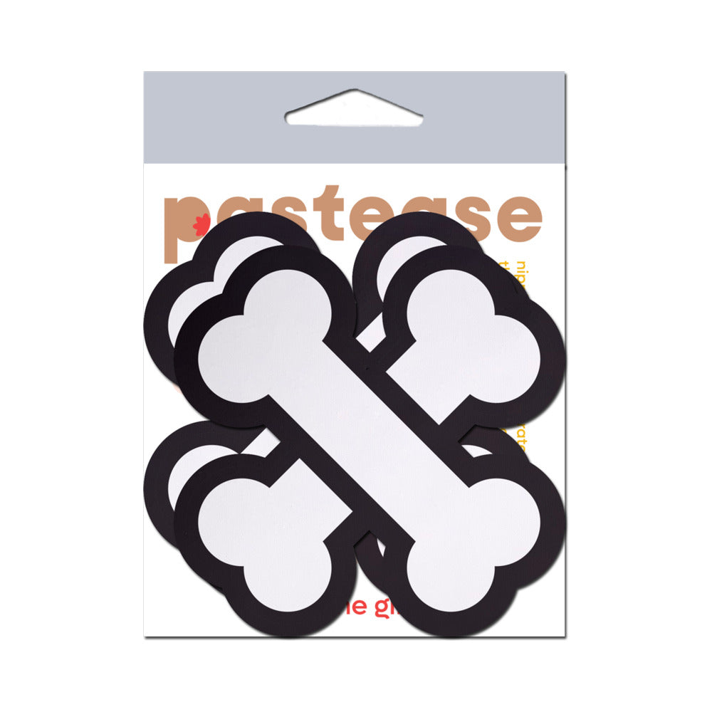 PASTEASE - WHITE CROSSBONE BREAST PASTIES
