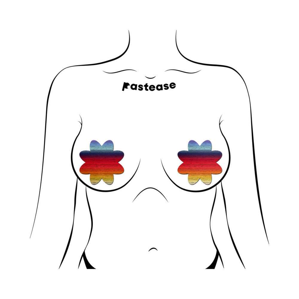 PASTEASE - RETRO HORIZON COLOR PETAL BREAST PASTIES