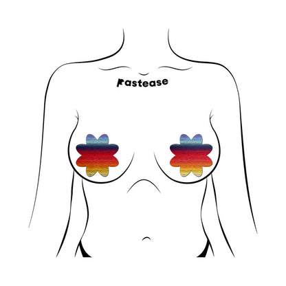 PASTEASE - RETRO HORIZON COLOR PETAL BREAST PASTIES