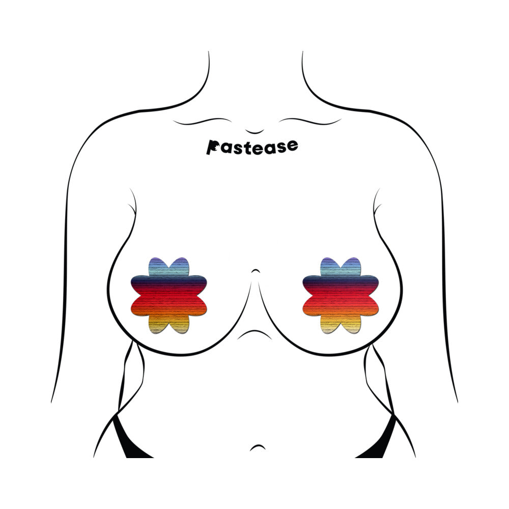 PASTEASE - RETRO HORIZON COLOR PETAL BREAST PASTIES