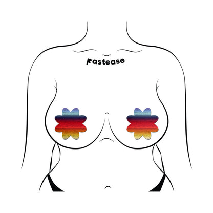 PASTEASE - RETRO HORIZON COLOR PETAL BREAST PASTIES