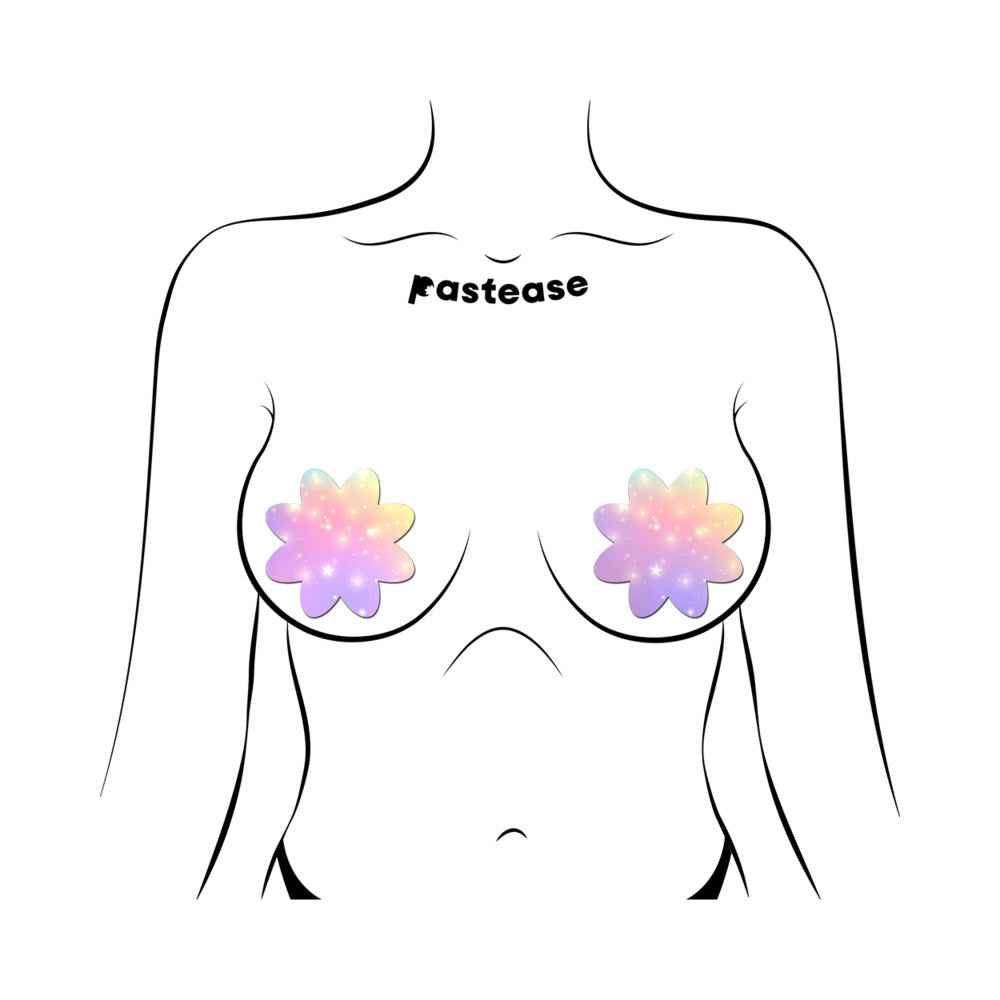 PASTEASE - DREAMY PASTEL CELESTIAL STARS PETAL BREAST PASTIES