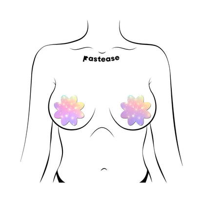 PASTEASE - DREAMY PASTEL CELESTIAL STARS PETAL BREAST PASTIES