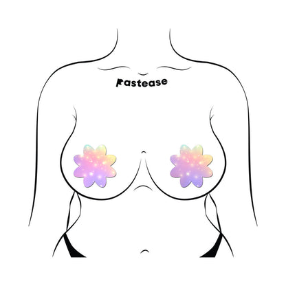 PASTEASE - DREAMY PASTEL CELESTIAL STARS PETAL BREAST PASTIES