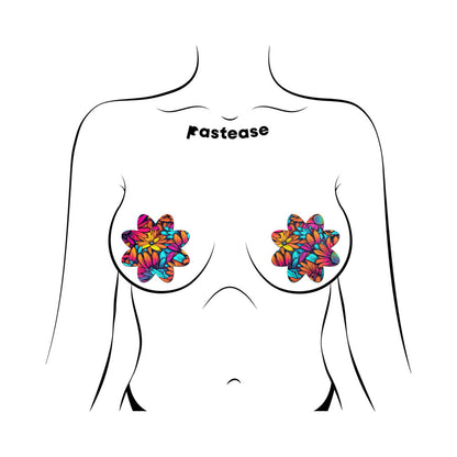PASTEASE - NEON FLOWERS PETAL BREAST PASTIES