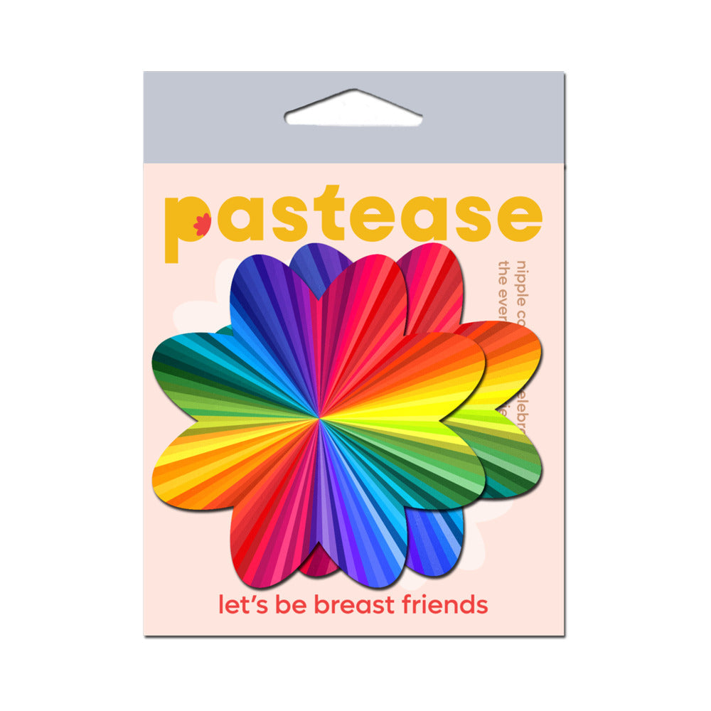 PASTEASE - RAINBOW KALEIDOSCOPE PETAL BREAST PASTIES