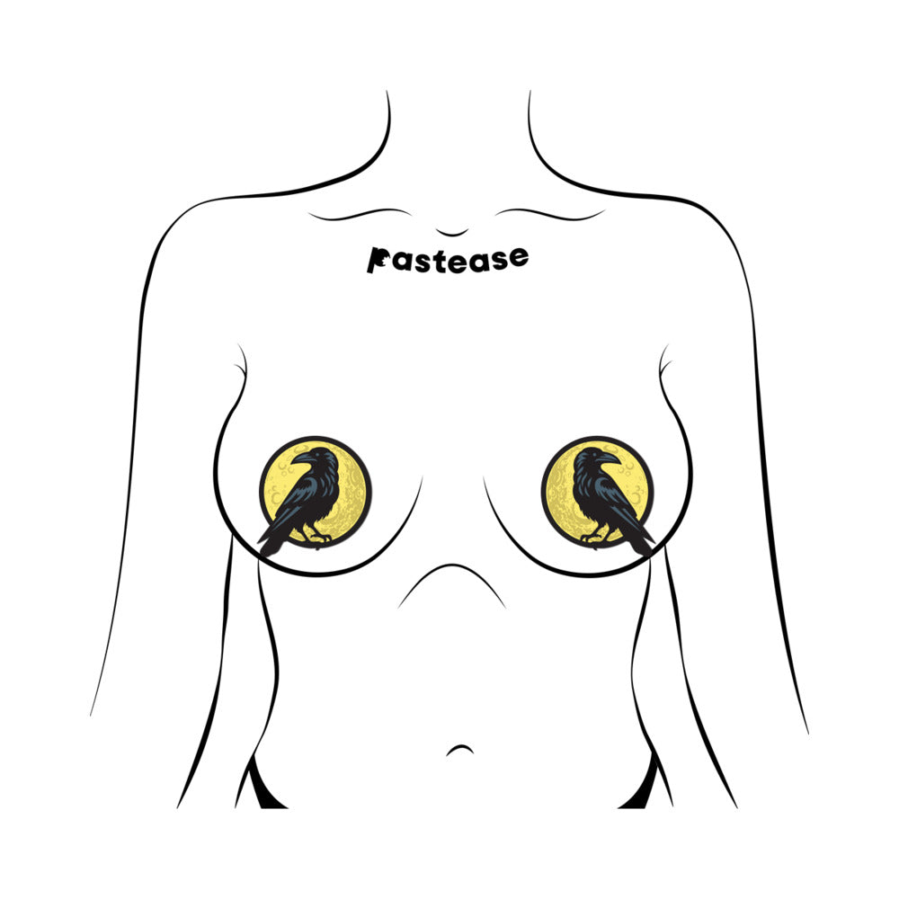PASTEASE - BLACK RAVEN & FULL MOON BREAST PASTIES
