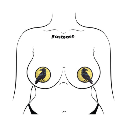 PASTEASE - BLACK RAVEN & FULL MOON BREAST PASTIES