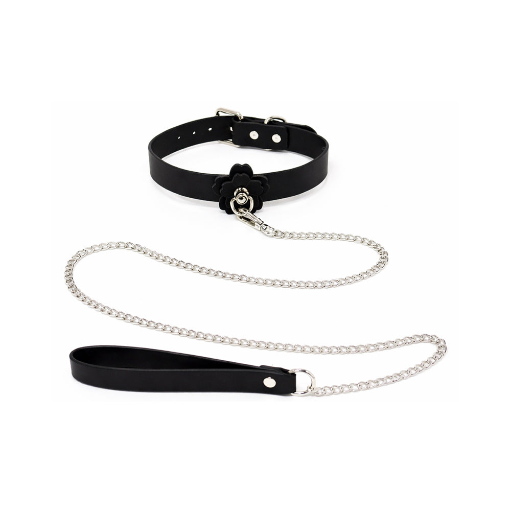 PINK ELEPHANT - HEAT TEASE FLOWER COLLAR BLACK/PINK
