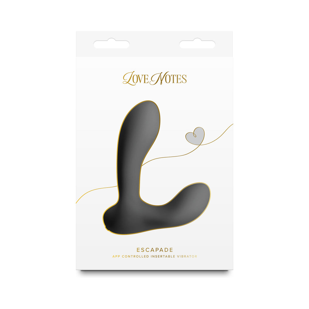 NS NOVELTIES - LOVE NOTES ESCAPADE BLACK APP-CONTROLLED