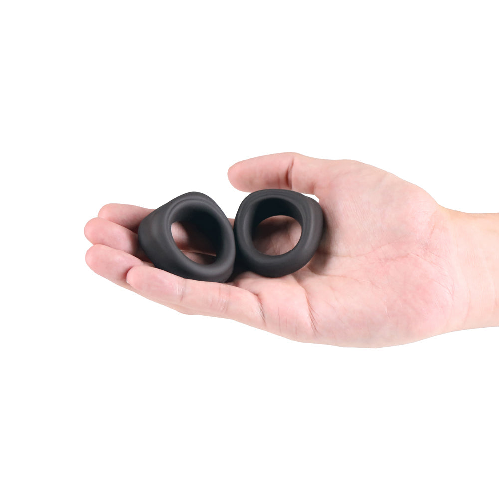 NS NOVELTIES - RENEGADE ALPHA RINGS BLACK