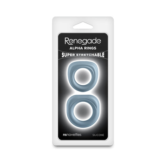 NS NOVELTIES - RENEGADE ALPHA RINGS GRAY