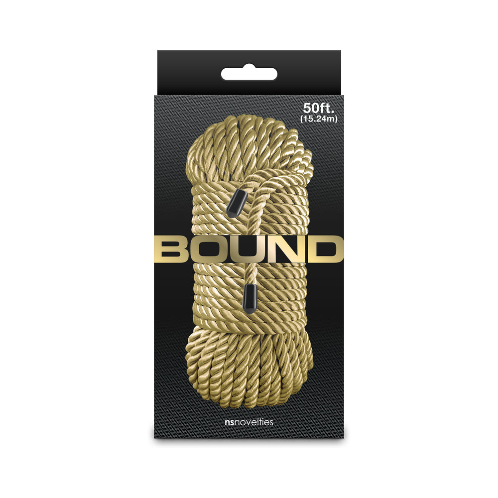 NS NOVELTIES - BOUND 50 FT. ROPE GOLD