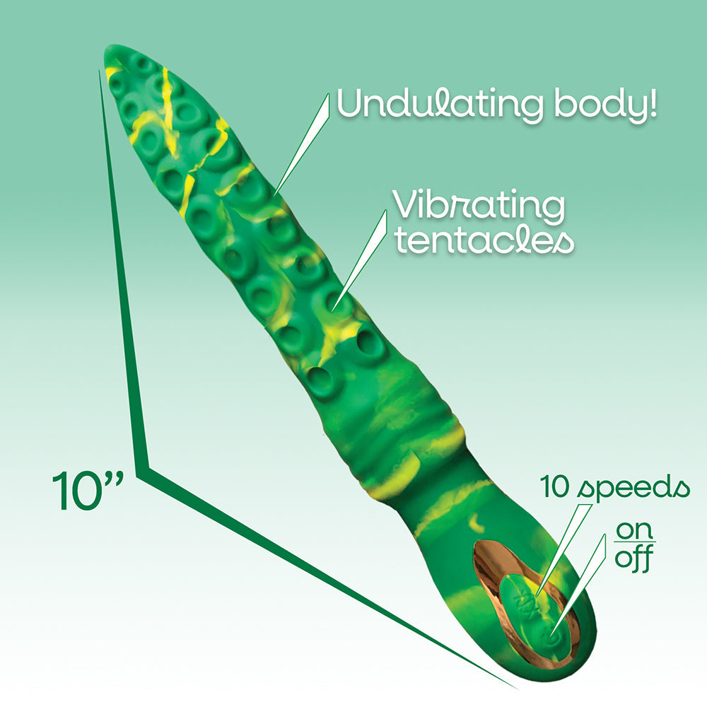 ICON BRANDS - ALIENNATION NESSIE SILICONE THRUSTING SQUIRMING TENTACLE VIBRATOR