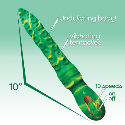 ICON BRANDS - ALIENNATION NESSIE SILICONE THRUSTING SQUIRMING TENTACLE VIBRATOR