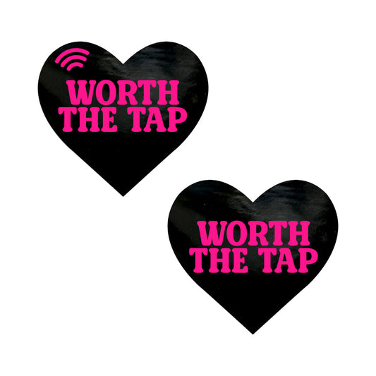 NEVA NUDE - WORTH THE TAP HOT PINK HEART SMART NFC PASTIES