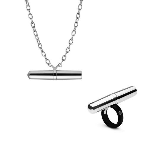CRAVE - TEASE COLLECTION (NECKLACE + RING) SILVER