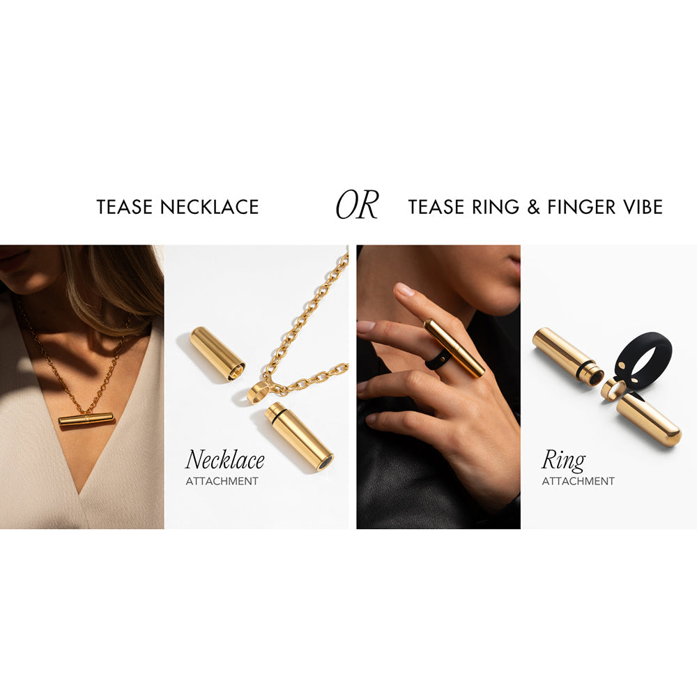 CRAVE - TEASE COLLECTION (NECKLACE + RING) SILVER